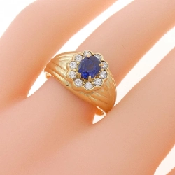 Nhẫn Sapphire K18YG 0.85CT - Hàng hiệu Chính hãng 847519