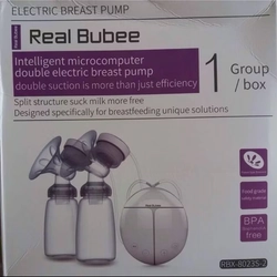 Máy hút sữa điện đôi Real Bubee ( Có chế độ massa kích sữa, Hút êm ái như em bé bú ) 521376