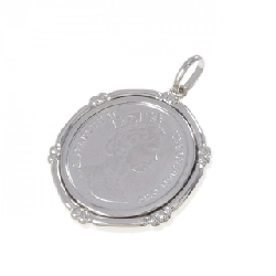 PT900(枠) Mặt dây chuyền đồng xu - Hàng hiệu Authentic
