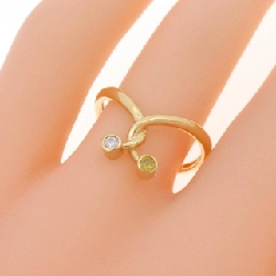 Nhẫn kim cương K18YG 0.07CT 669787