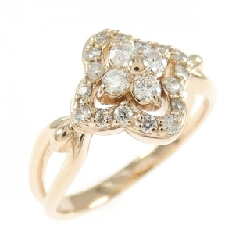 Nhẫn kim cương hoa K18PG 0.30CT - Hàng hiệu Authentic