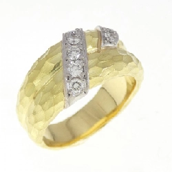 Nhẫn kim cương K18YG/PT900 0.25CT