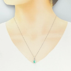 Dây chuyền ngọc lục bảo PT900/PT850 0.52CT - Hàng hiệu Authentic 857042