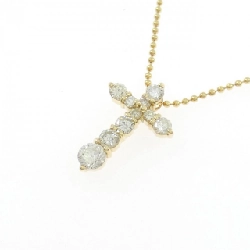 K18YG Dây chuyền kim cương chéo 0.51CT - Hàng hiệu Chính hãng 864685