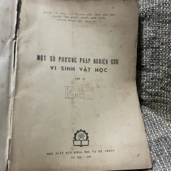 Một số phương pháp nghiên cứu sinh vật học 2 -320 trang khổ lớn;1976 1009228