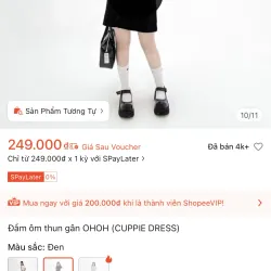 Đầm ôm thun gân OHOH (CUPPIE DRESS) 992258