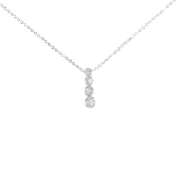 Dây chuyền kim cương K18WG 0.16CT - Hàng hiệu Chính hãng
