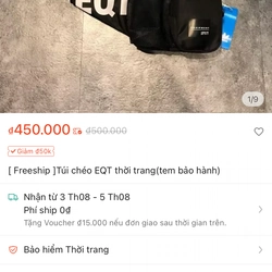 Túi chéo EQT thời trang 521601