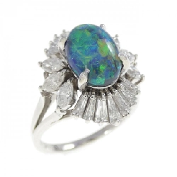 Nhẫn Opal Đen PT900 1.99CT - Hàng hiệu Chính hãng