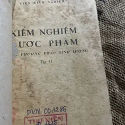 Kiểm nghiệm dược phẩm 2- 300 trang  1020224