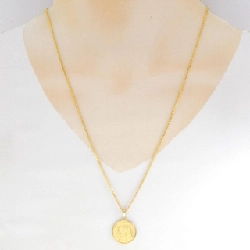 K24YG(枠) Dây chuyền đồng xu - Hàng hiệu Authentic 859246