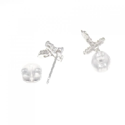 K18WG Bông tai kim cương chéo 0.20CT - Hàng hiệu chính hãng 875279