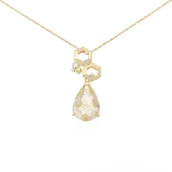 K18YG Đá thạch anh rutile - Hàng hiệu Authentic
