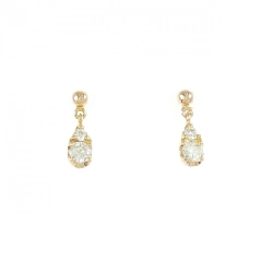 K18PG Bông tai Kim cương 0.20CT - Hàng hiệu Chính hãng