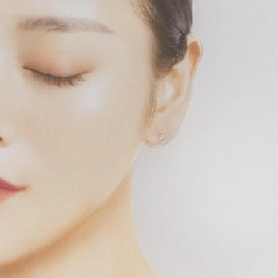 K18YG Đá mặt trăng Bông tai - Hàng hiệu Chính hãng 864218