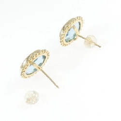 K18YG Blue Topaz Bông tai - Hàng hiệu Chính hãng 868903