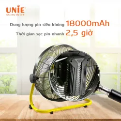 🌀 QUẠT SÀN TÍCH ĐIỆN UNIE UE-880 – HOẠT ĐỘNG 48H, SẠC NHANH 2.5H 🌀 726142