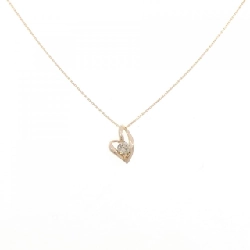 K18PG Dây chuyền trái tim kim cương 0.10CT - Hàng hiệu Chính hãng