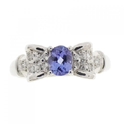 Nhẫn Tanzanite Ruy băng PT900 669235