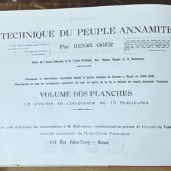 Technique du peuple Annamite_ Kỹ thuật người An Nam_ Sách khảo cứu xưa hay 689433