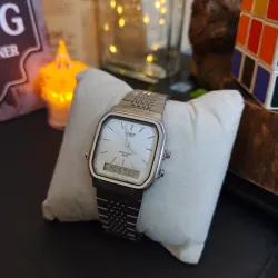 Đồng hồ tank Casio thép 2 máy  927663