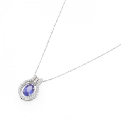 K18WG 2WAY Đá Tanzanite Dây Chuyền 2.00CT - Hàng hiệu Chính hãng 859807