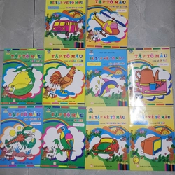 10 Cuốn Bé Tập Tô Màu Dành CHo Bé Mẫu Giáo