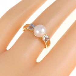 Nhẫn ngọc trai Akoya K18YG 6.5mm 670077