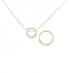 K10YG 2WAY Dây chuyền kim cương 0.056CT - Hàng hiệu Chính hãng 859425