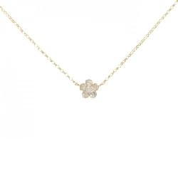 K18YG Hoa Kim Cương Dây Chuyền 0.10CT - Hàng hiệu Chính hãng