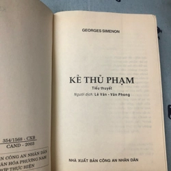 GEORGES SIMENON - Kẻ thủ phạm 332693