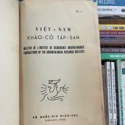 VIỆT NAM KHẢO CỔ TẬP SAN SỐ 4 - TỔNG BỘ VĂN HOÁ XÃ HỘI  992934