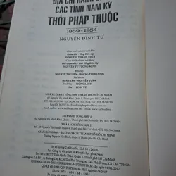 Địa chính hành chính các tỉnh Nam Kỳ 733705