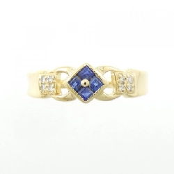 Nhẫn Sapphire K18YG 0.16CT 672003