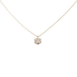 K18PG Solitaire Dây chuyền kim cương 0.40CT - Hàng hiệu Chính hãng