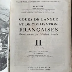 COURS DE LANGUE ET DE CIVILISATION FRANÇAISES TRỌN BỘ 3 TẬP- SÁCH IN TẠI  PHÁP 626777