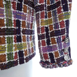 Áo khoác không cổ CHANEL METIERS D'ART P75234V66763 633412