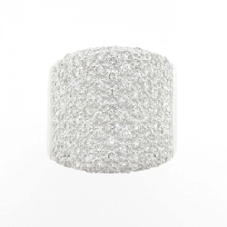 Nhẫn kim cương Pavé 750WG 1.85CT - Hàng hiệu Authentic 848600