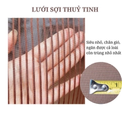 Rèm chống muỗi cửa ra vào (130cm x 220cm) 529954