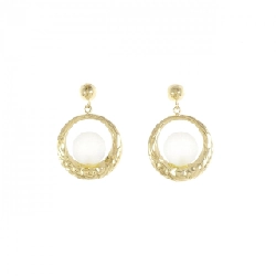 K18YG Đá Quý Bông Tai - Hàng hiệu Chính hãng