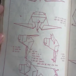 Sách xếp giấy Origami xưa hiếm không còn tái bản. 1025624
