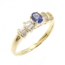 Nhẫn Sapphire K18YG - Hàng hiệu Chính hãng