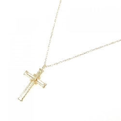 K18YG Dây chuyền hình chữ thập - Hàng hiệu Chính hãng 862012