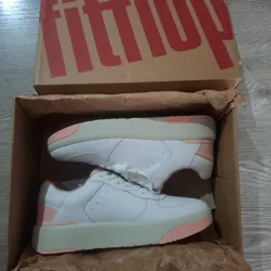 Giày Thể Thao Cổ Ngắn Nữ FitFlop RALLY - Urban White/Blushy - new 100% 734481