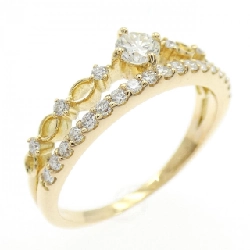 Nhẫn kim cương K18YG 0.40CT - Hàng hiệu Authentic