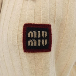 MIU MIU MIU MIU Logo Patch MML878 SOOO 138Q Áo len - Hàng hiệu Chính hãng 810262