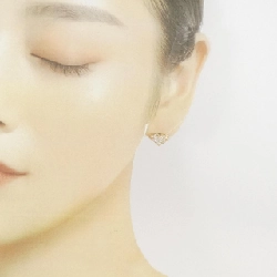 K18YG Pave Heart Diamond Earrings 0.40CT - Hàng hiệu Authentic 870510