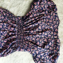 Đầm hoa nhí tay ngắn, kiểu dáng chữ A size S,M chưa qua sử dụng 934724