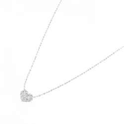 K18WG Dây chuyền kim cương hình trái tim 0.20CT - Hàng hiệu Chính hãng 858675