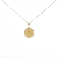 K18YG(枠)/750YG Dây chuyền đồng xu - Hàng hiệu Authentic